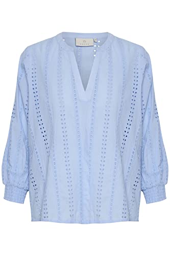 KAFFE Damska bluzka 3/4 Sleeve Luźna KAkriti Bluzka, Windsurfer, 38