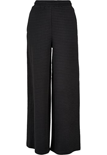 Urban Classics Damskie spodnie dresowe z szerokimi nogawkami, czarny, S