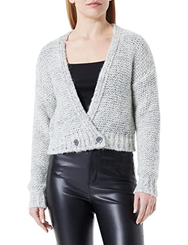 Sisley Damski sweter L/S 1057M600X Cardigan Sweater, biały 600, L