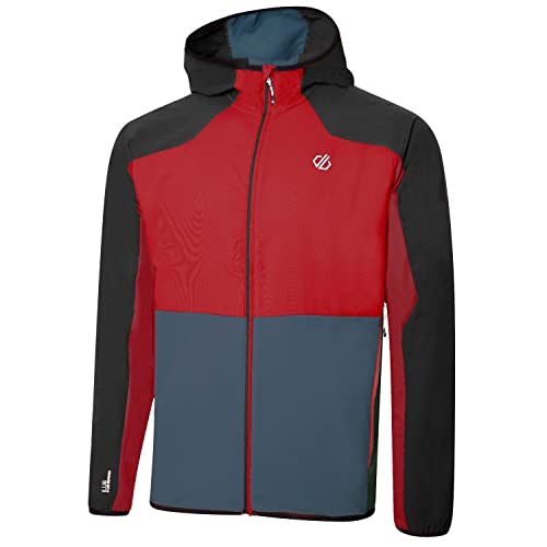 Dare2b męska kurtka Aptile II SftShll, niebezpieczeństwo czerwony/czarny/Orion szary, L