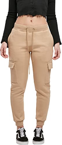Urban Classics Damskie spodnie cargo Sweat Pants, UnionBeige, XL