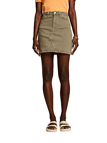 edc by ESPRIT Spódnica damska, 350/khaki Green, 38