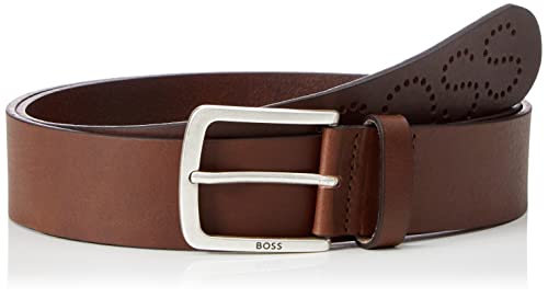 BOSS Męski pasek JOR_Sz40 Belt, Dark Brown203, 80