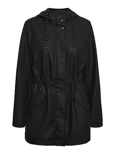 VERO MODA Damska kurtka powlekana, Schwarz, 46