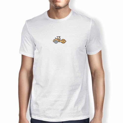 Green Fish, Basic męski T-shirt, 100% bawełna, Regular Fit, Digital Icon Printed, rozmiar: L, kolor: biały, biały, L