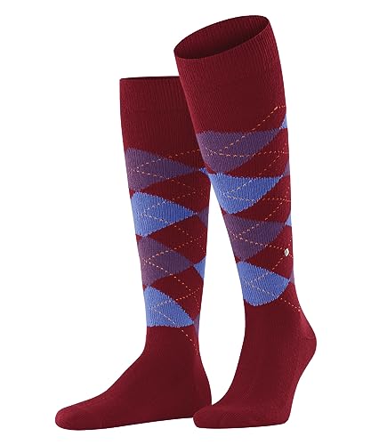 Burlington Mężczyźni Preston M KH Ciepły I Miękki długie z wzorem 1 Para, Czerwony (Peony 8059), 40-46