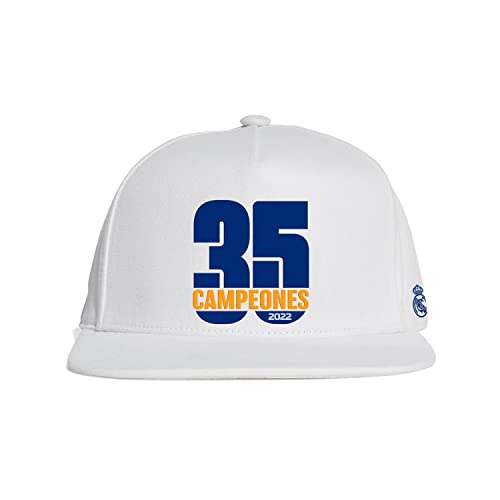 adidas Unisex Rm Laliga Cap czapka firmy Real Madrid, biała, rozmiar uniwersalny, biały, jeden rozmiar
