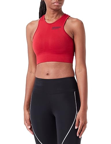 Superdry Core Seamless Mid Impact Biustonosz sportowy dla kobiet, Carmine Red, 10-12