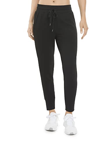 Danskin Damskie spodnie dresowe do joggingu Soft Touch, Czarna sól, M