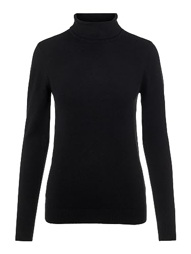 Object Damski sweter z dzianiny ze stójką, czarny, XS