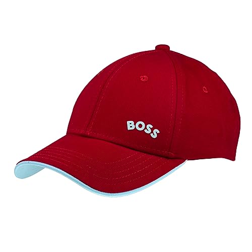 BOSS Męska czapka z bold-Curved Cap, Medium Red610, One Size, Medium Red610., jeden rozmiar