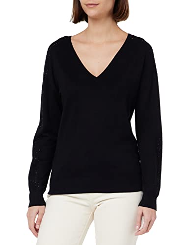 Naf Naf Damski sweter Mada, czarny, L