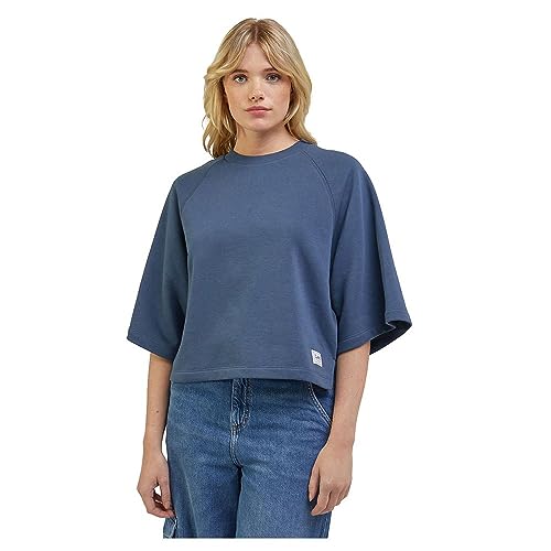 Lee Damska bluza Raglan Sweat, niebieski, L