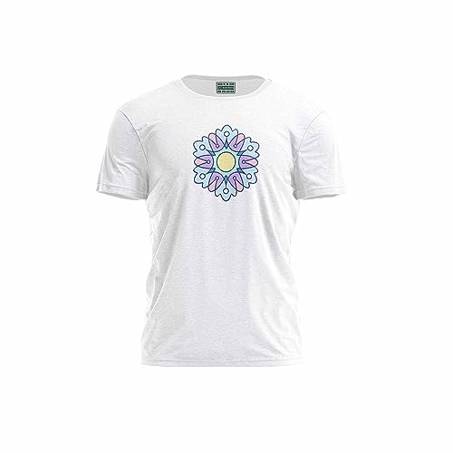 Green Fish, Męski T-shirt z cyfrowym nadrukiem,% 100 bawełna, biały, na co dzień, męskie topy, rozmiar: S, biały, S