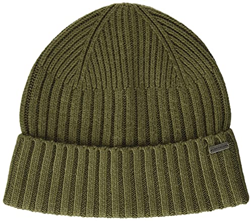 TOM TAILOR Męskie Miękka czapka wełniana 1027540, 11279 - Dry Greyish Olive, ONESIZE