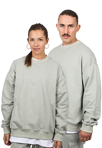 Blackskies Oversize Heavyweight Crewneck Sweater | Streetwear luksusowy sweter męski damski sweter bluza sweter sweter sweter, Sage Green, S