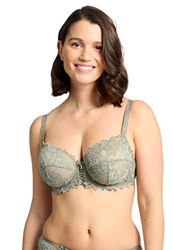 Sans Complexe Damski biustonosz z fiszbinami Arum-Soutien Gorge Classique Armatures, ciemnozielony, 80B