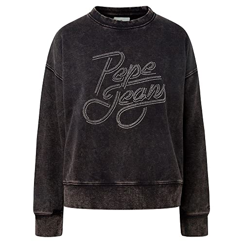 Pepe Jeans Bluza damska Connie, Czarny (sprany w czarny), XS