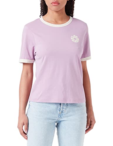 Lee Koszulka damska Shrunken Graphic Tee T-Shirt, Plum, X-Small, śliwka, XS