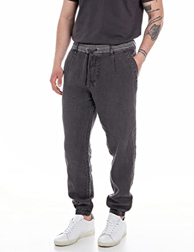 Replay Spodnie męskie, 391 Dark Grey, 40W