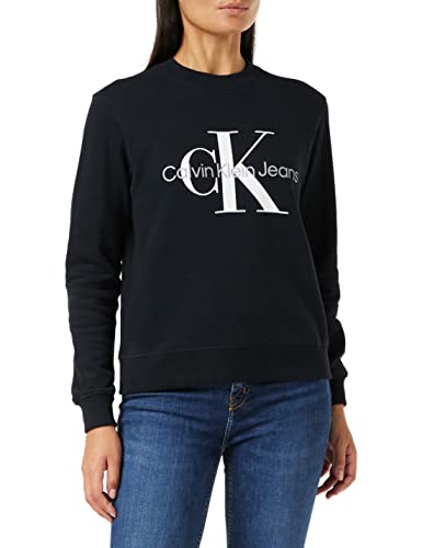 Calvin Klein Jeans Damska bluza z monogramem Core Ck, czarna, S
