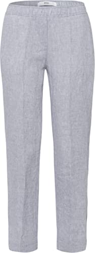 BRAX Damskie spodnie w stylu Maron lniane spodnie, szary melanż, 29W / 32L