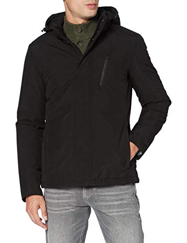 Geox Męska kurtka M Arrall, Melange Black, 46 PL
