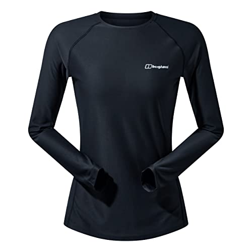 Berghaus Damska koszulka z długim rękawem 24/7 Crew Tech Baselayer Czarny Jet Black 10