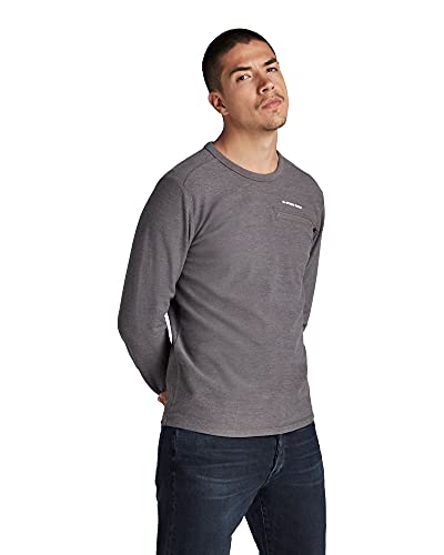 G-STAR RAW Koszulka męska Lightweight Astro Sweater, Wielokolorowy (Magna Htr D20384-c887-c692), S