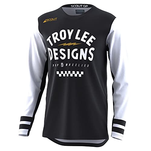 Troy Lee Designs Motocross Scout GP Ride ON z długim rękawem wygodne dopasowanie, Czarny, M