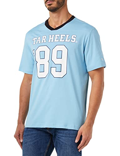 Champion Męska koszulka piłkarska Legacy z dekoltem w serek S/S, jasnoniebieska uczelnia, XXL