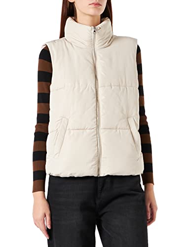 JDY Damska kamizelka Jdynewerica Short Waistcoat OTW Noos, Moonbeam/Detail:Silver Zipper, S