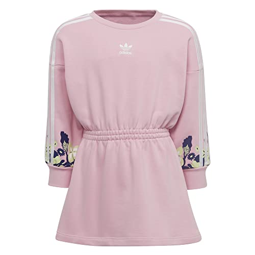 adidas Unisex sukienka dla niemowląt, różowa/biała (różowo-czerwona/biała), 6 szt