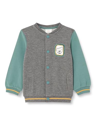 s.Oliver Sales GmbH & Co. KG / s.Oliver Chłopięca bluza w stylu college, szary/czarny, 62