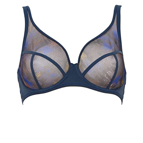 Maison Lejaby NUFIT biustonosz ogrodowy, niebieski, 85F damski, Niebieski, 70F