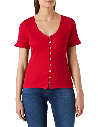 Naf Naf T-shirt damski, Czerwona latarnia morska, XS