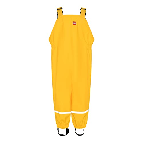 LEGO Wear Baby - chłopięce spodnie przeciwdeszczowe duplo chłopięce Power 101-19452, jednokolorowe, rozmiar 104, zielone (Light Green 835), Żółty (Yellow 225), 92