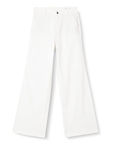s.Oliver Jeansy damskie, Suri Wide Leg, białe, 40/34, biały, 40