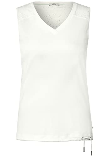 Cecil Damski top koronkowy, Vanilla White, XXL