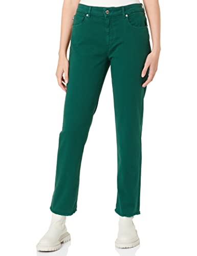 Love Moschino Bull with Heart Back Tag Spodnie Damskie Casual, Zielony, 28