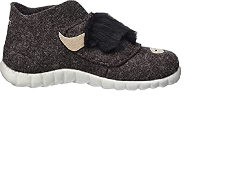Superfit Baby-Happy Wolflz kapcie dla chłopców, brązowe 3020, 19 EU