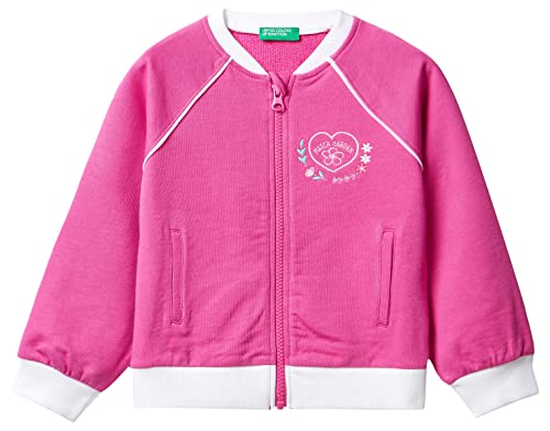 United Colors of Benetton Kurtka M/L 39w3g501t, Fuksja 1y8, 2 lata dla dziewcząt i dziewcząt, Fuksja 1y8, 24 miesi?cy