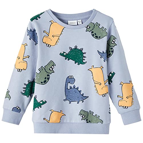 NAME IT Bluza chłopięca Nmmtem Sweat Bru, Eventide, 92