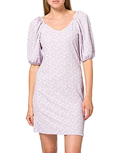 VERO MODA Sukienka damska, Lavender Fog/Aop:white Flower, M