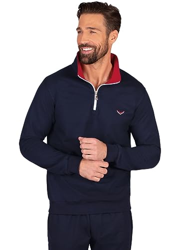 Trigema Koszulka męska, Niebieski (Granatowy 046), 3XL