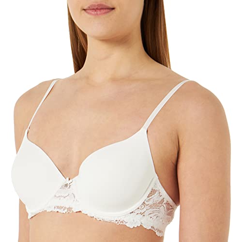 Women'secret Padded Wyściełany Biustonosz Damski, Żółty, Biały, 90B