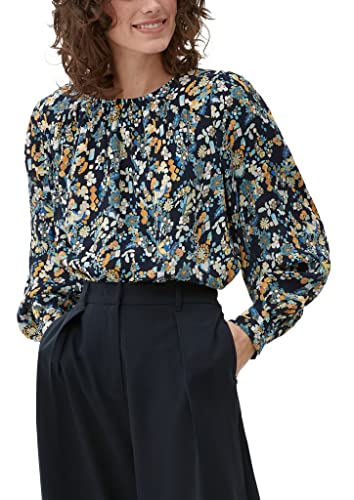 s.Oliver Bernd Freier GmbH & Co. KG Bluzka damska z długim rękawem, niebieska, 48, niebieski, 48