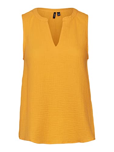 VERO MODA Vmnatali Nia Sl WVN Top damski, jaskrawy żółty, XS