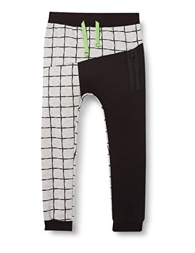 Koton Baby Boy Jogger spodnie dresowe w sprawdzonej kolorystyce kontrastu ze ściągaczem, Anthracite (045), 18-24 miesi?cy