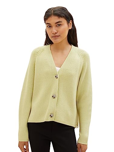 TOM TAILOR Denim Damski kardigan z dzianiny, 32256 - Dusty Pear Green, XL